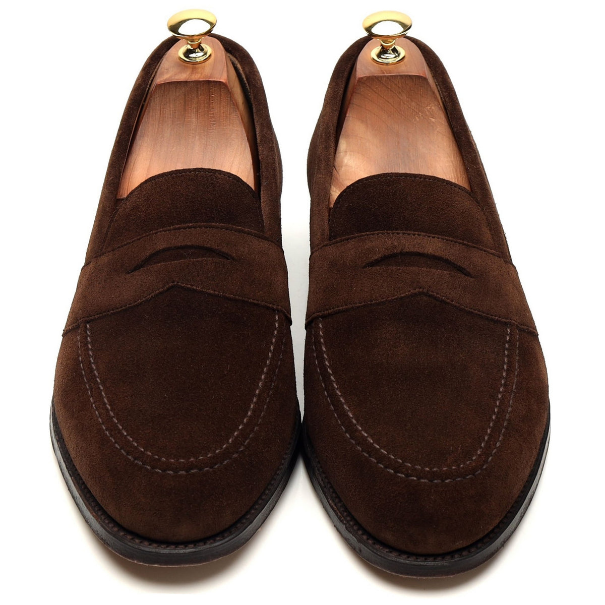 &#39;Cannon&#39; Brown Suede Loafers UK 10 F