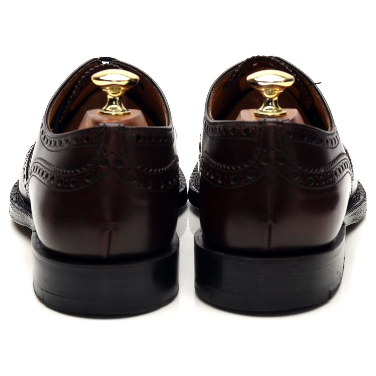 &#39;Attleborough&#39; Burgundy Leather Oxford Brogues UK 7.5 F