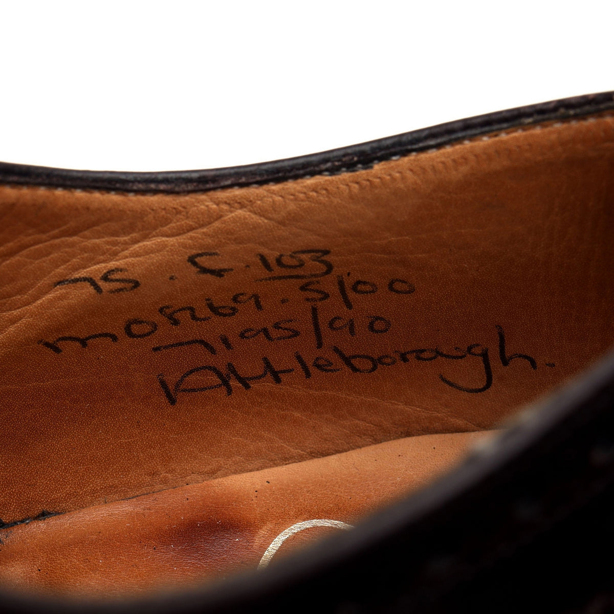 &#39;Attleborough&#39; Burgundy Leather Oxford Brogues UK 7.5 F