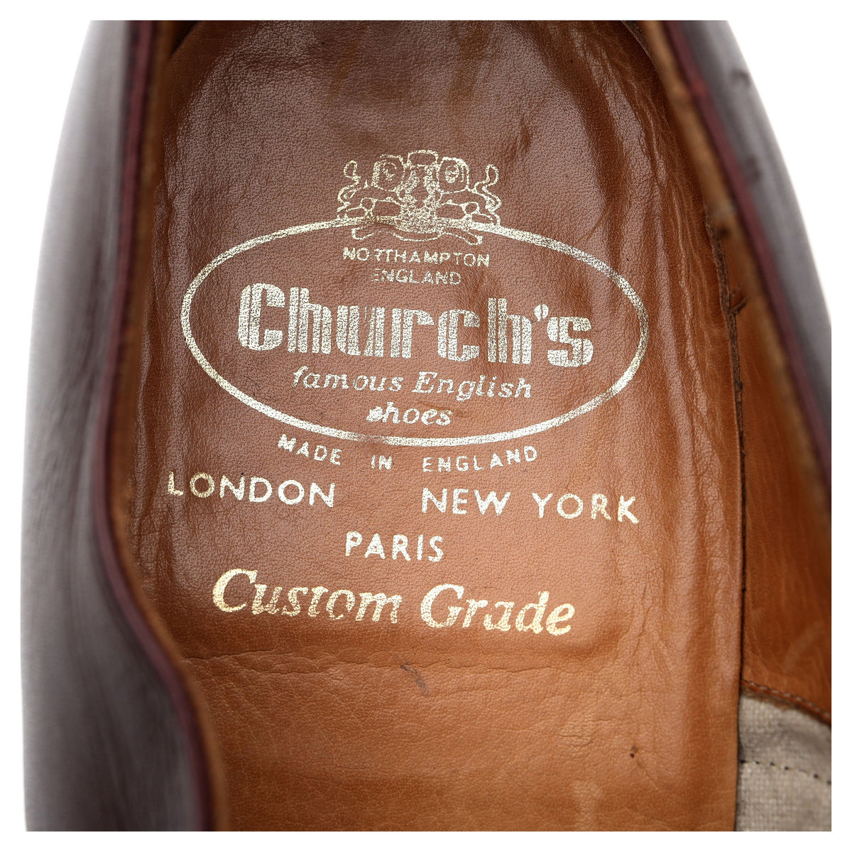 Burgundy Leather Oxford UK 10 G