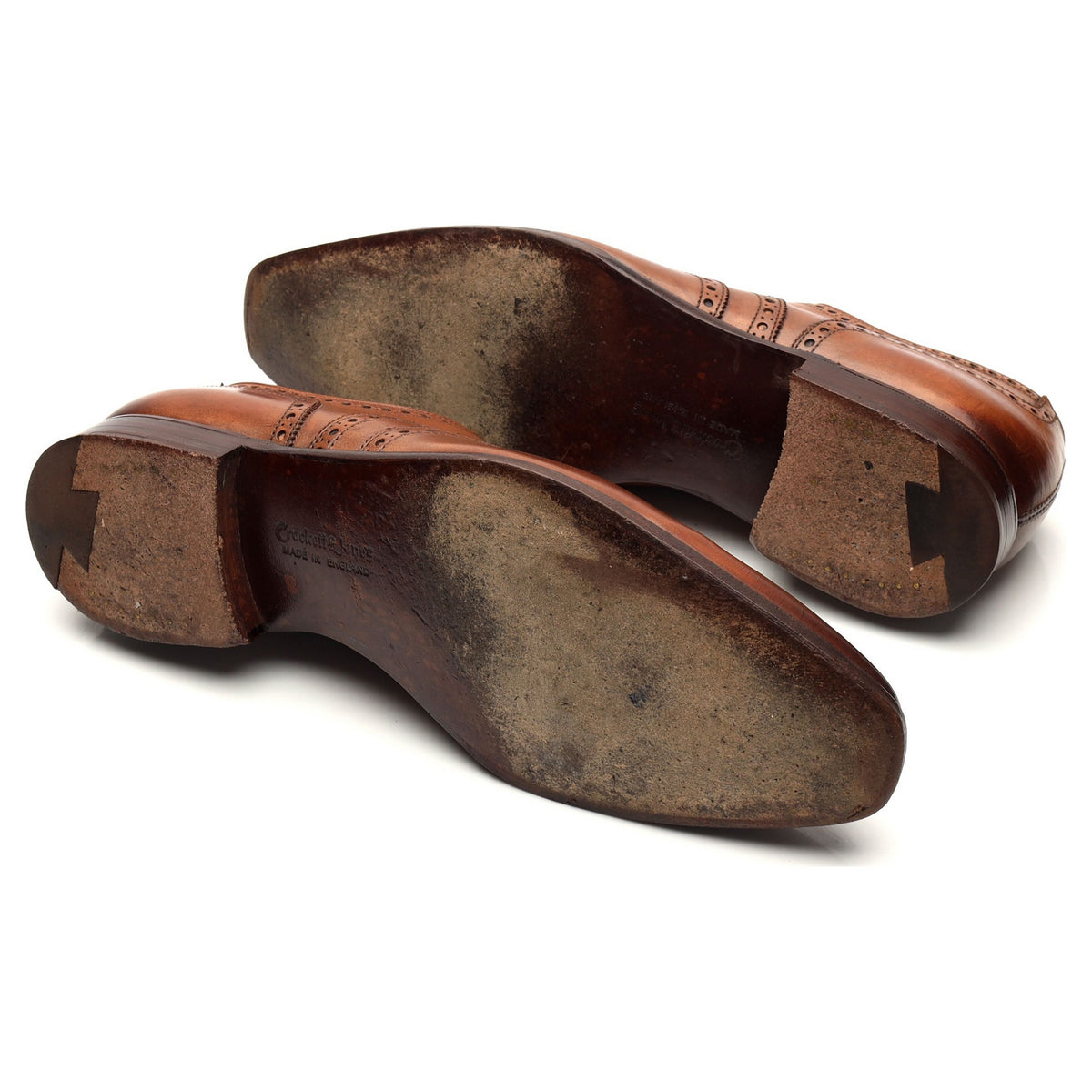 &#39;Fairford&#39; Tan Brown Leather Oxford Brogues UK 7 E