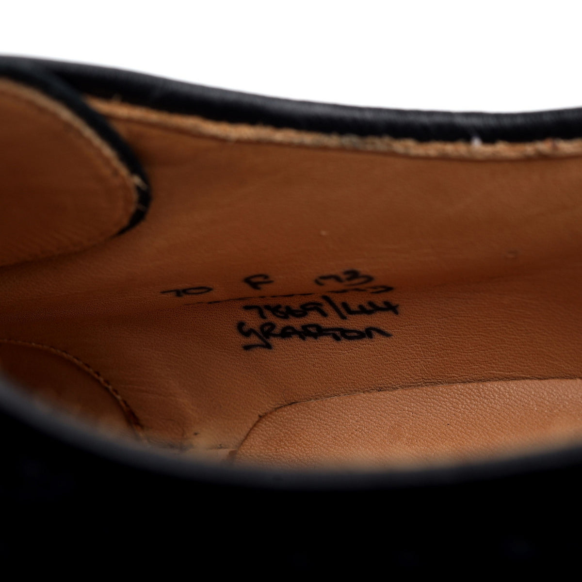 &#39;Grafton&#39; Blue Leather Derby Brogues UK 7 F