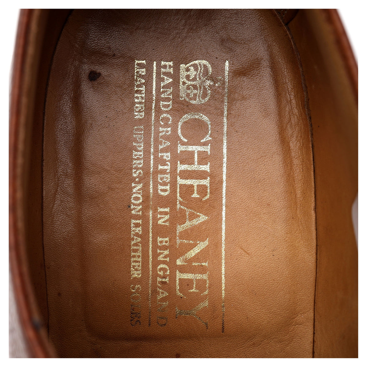 &#39;Deal&#39; Tan Brown Grain Leather Derby UK 7 F