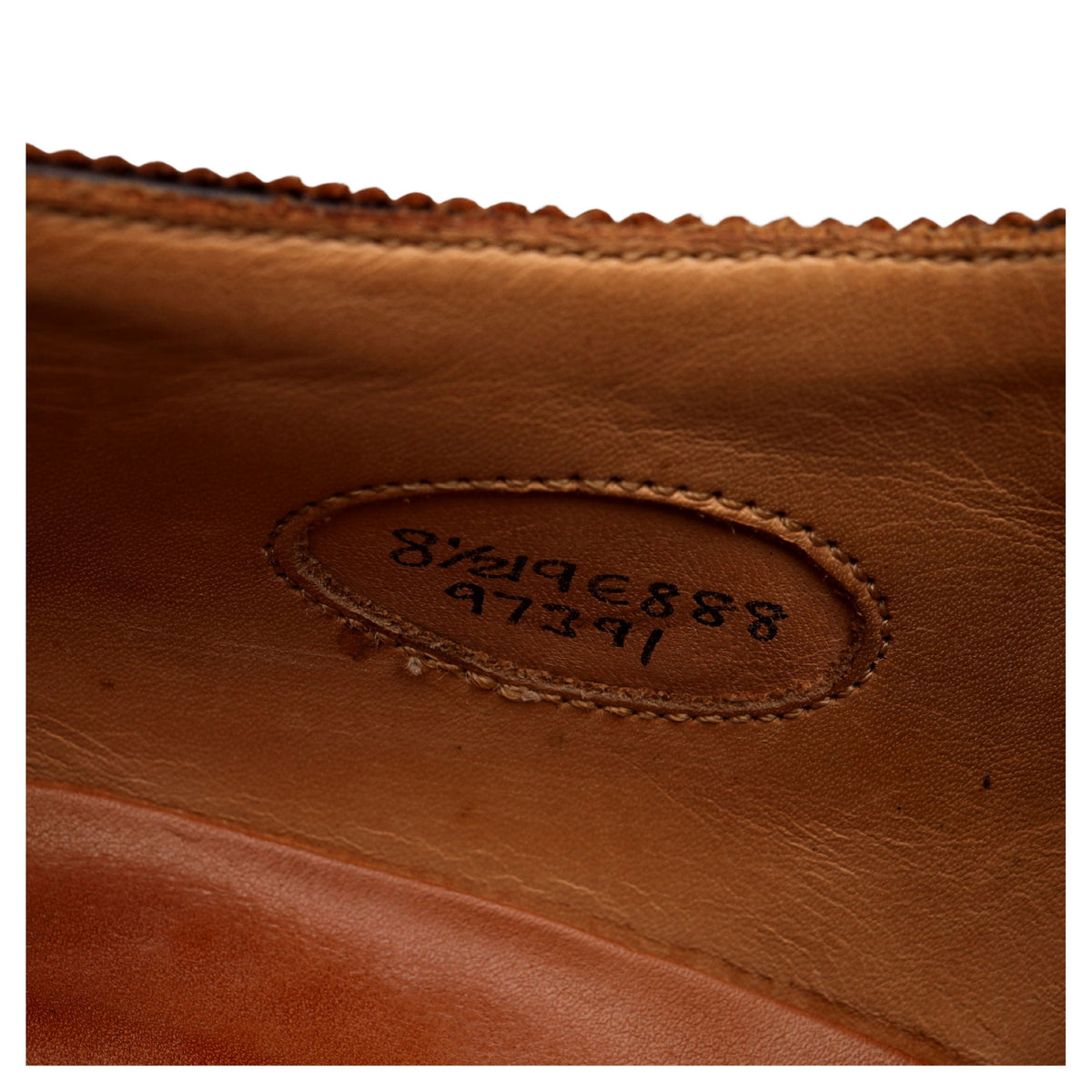 Ralph Lauren Tan Brown / White Leather Derby UK 8.5 E