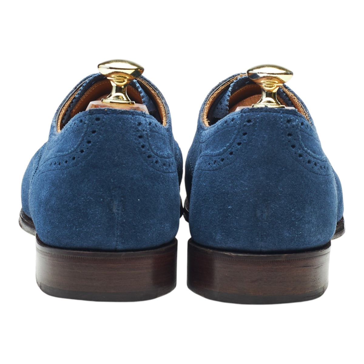 Women's 'Darcey' Blue Suede Oxford Brogues UK 7.5 D
