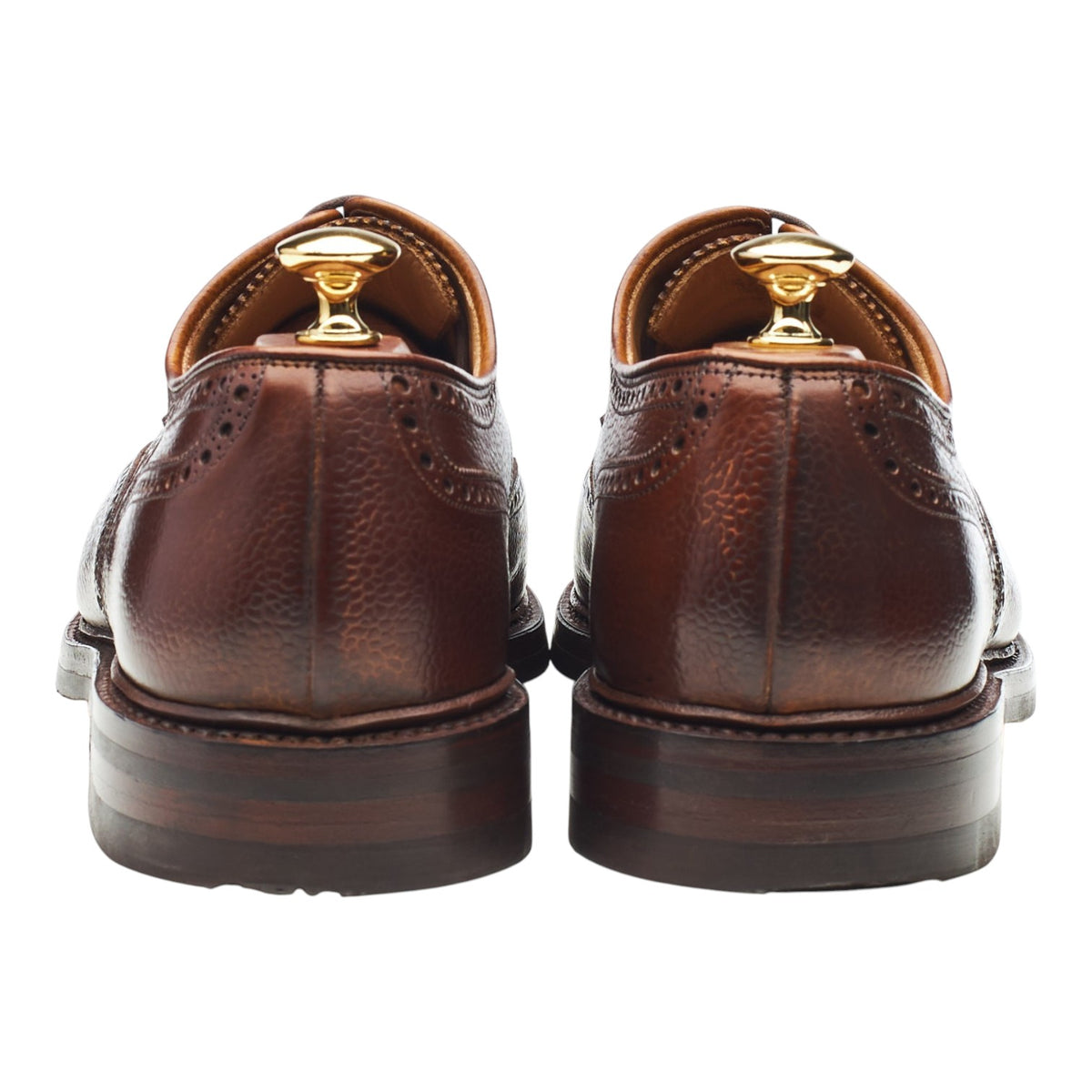 'Pembroke'  Brown Grain Leather Derby Brogues UK 9.5 E