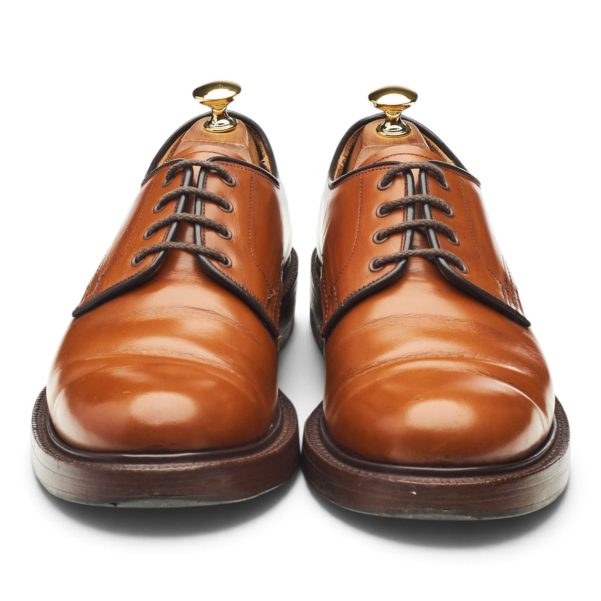 'Anglesey' Tan Brown Leather Derby UK 7.5 F