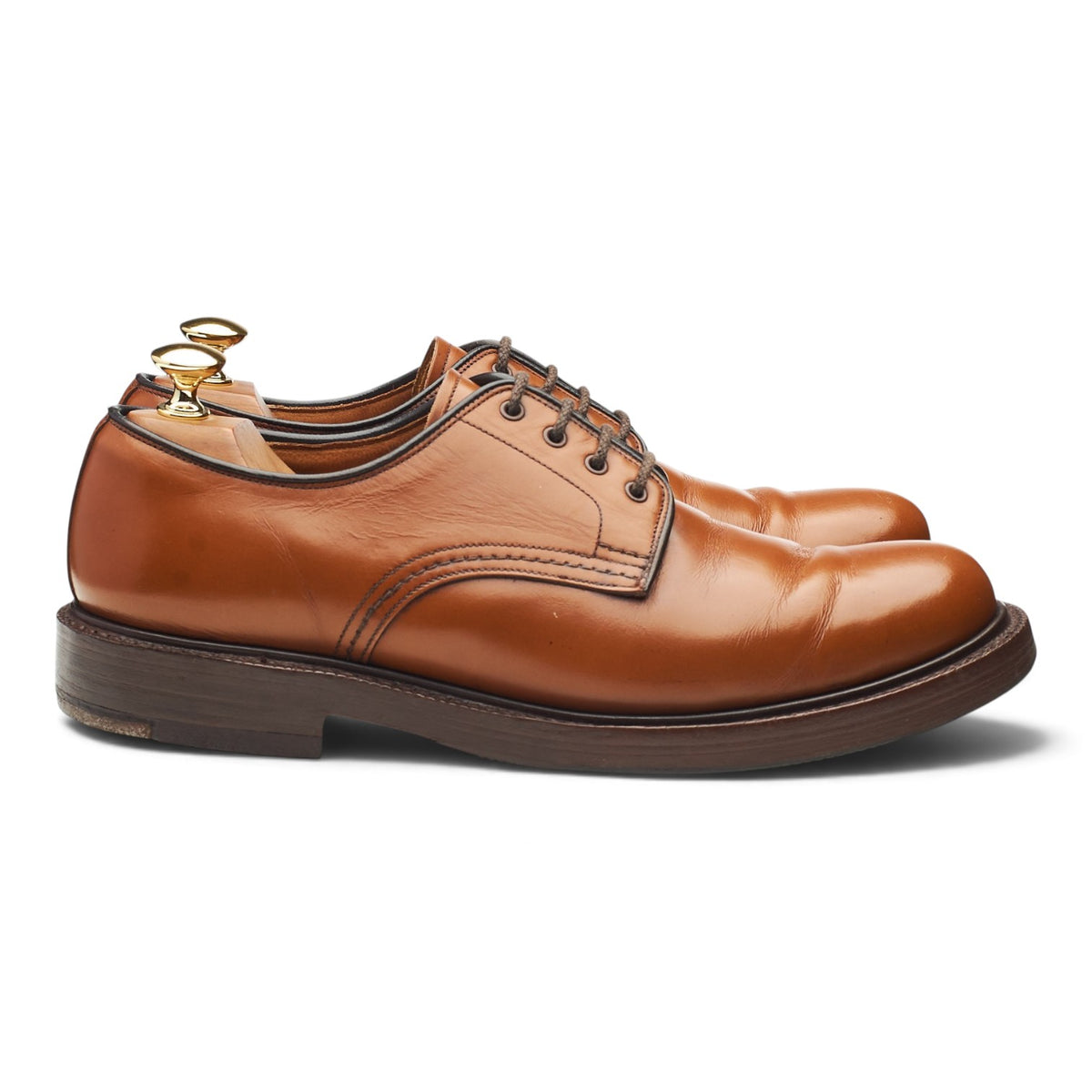 'Anglesey' Tan Brown Leather Derby UK 7.5 F