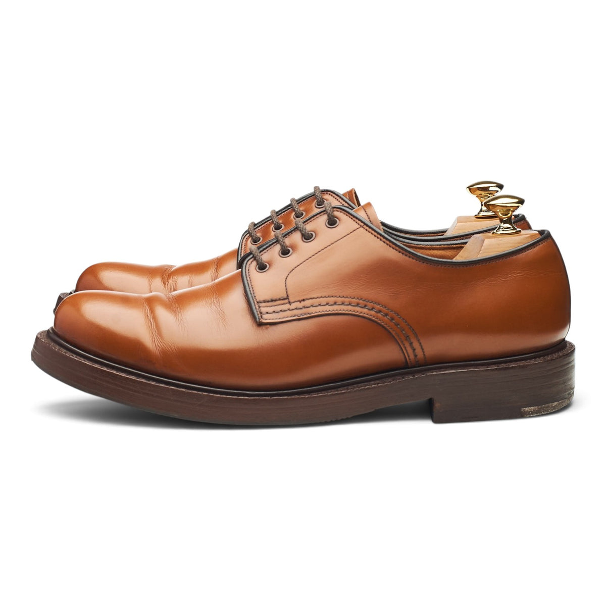 'Anglesey' Tan Brown Leather Derby UK 7.5 F