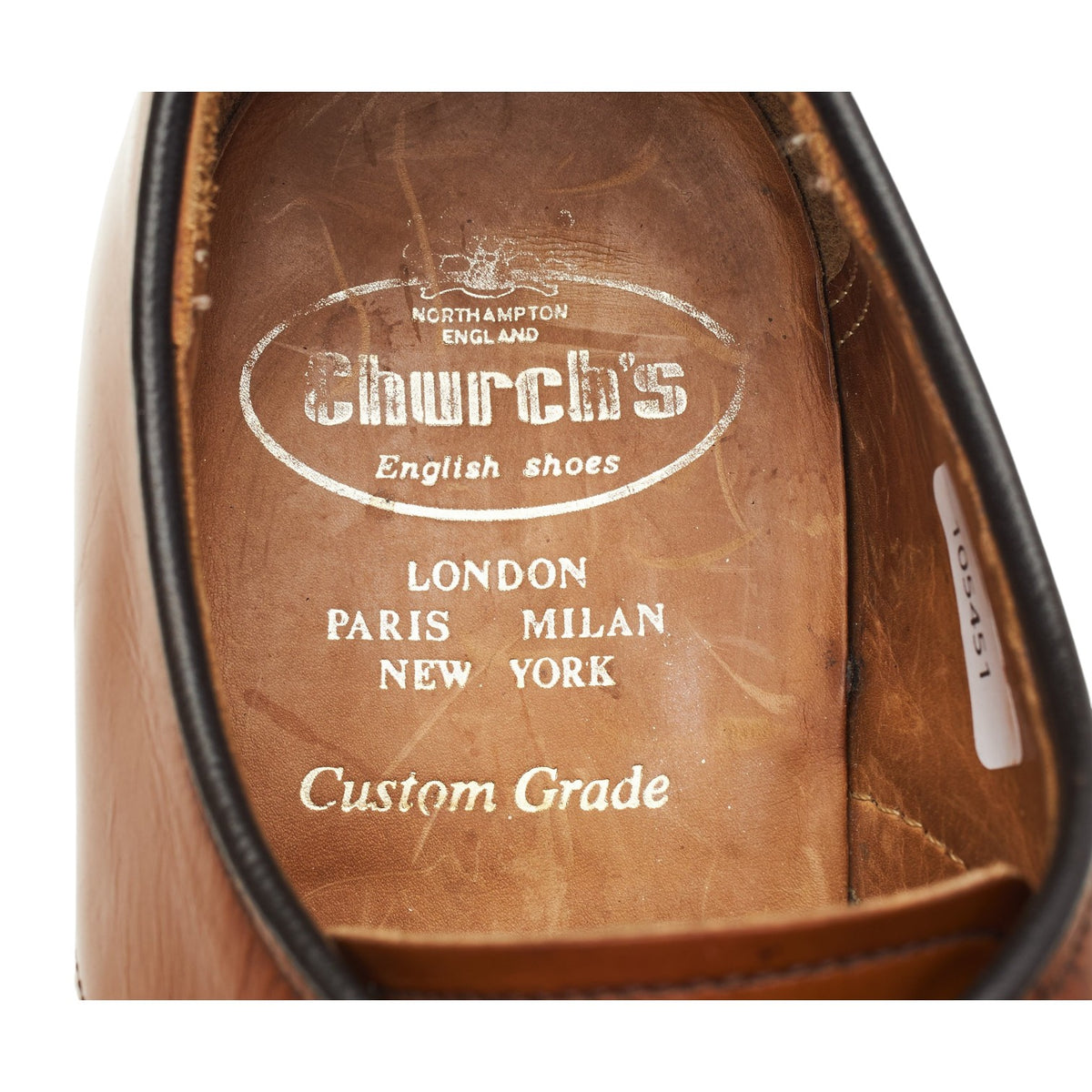'Anglesey' Tan Brown Leather Derby UK 7.5 F