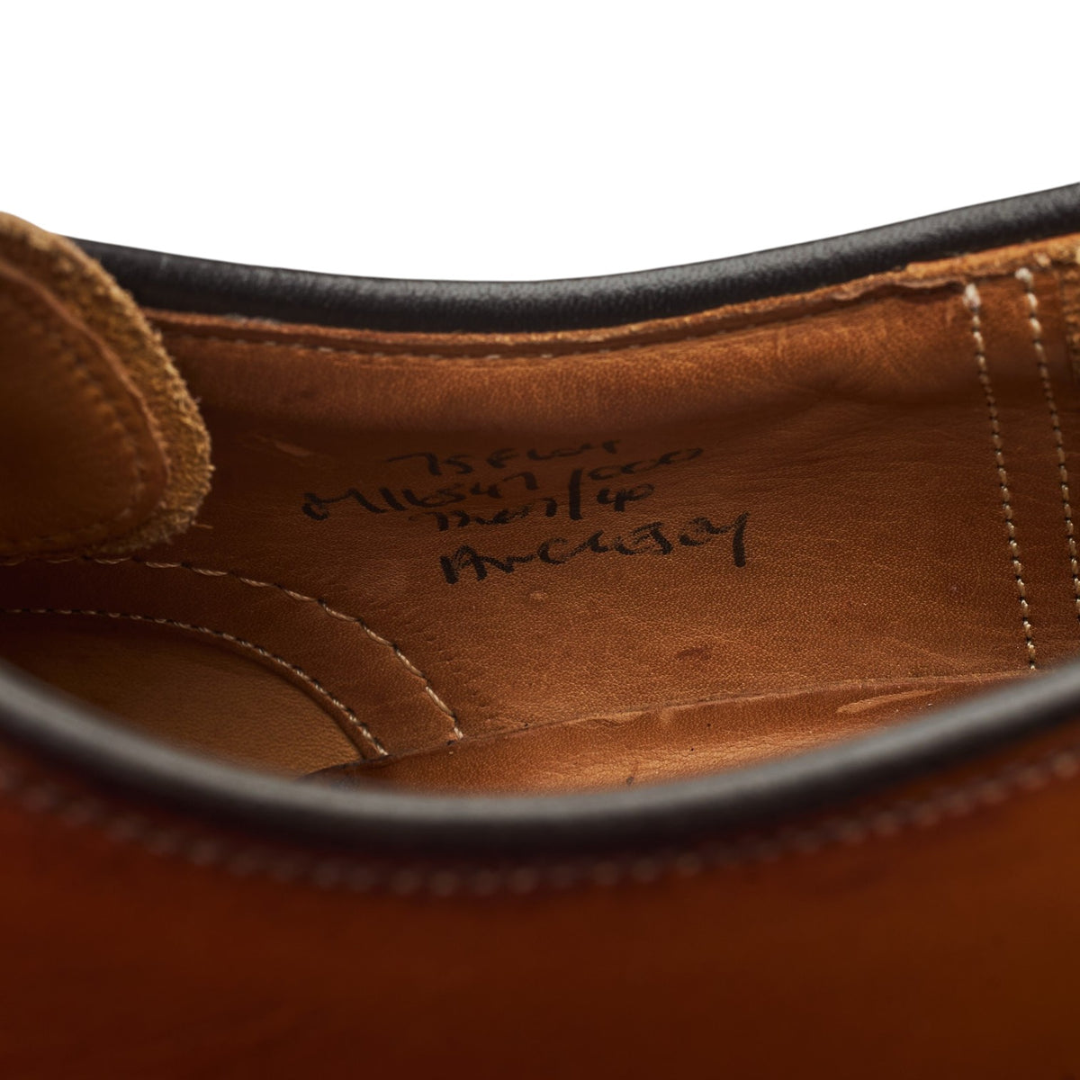 'Anglesey' Tan Brown Leather Derby UK 7.5 F