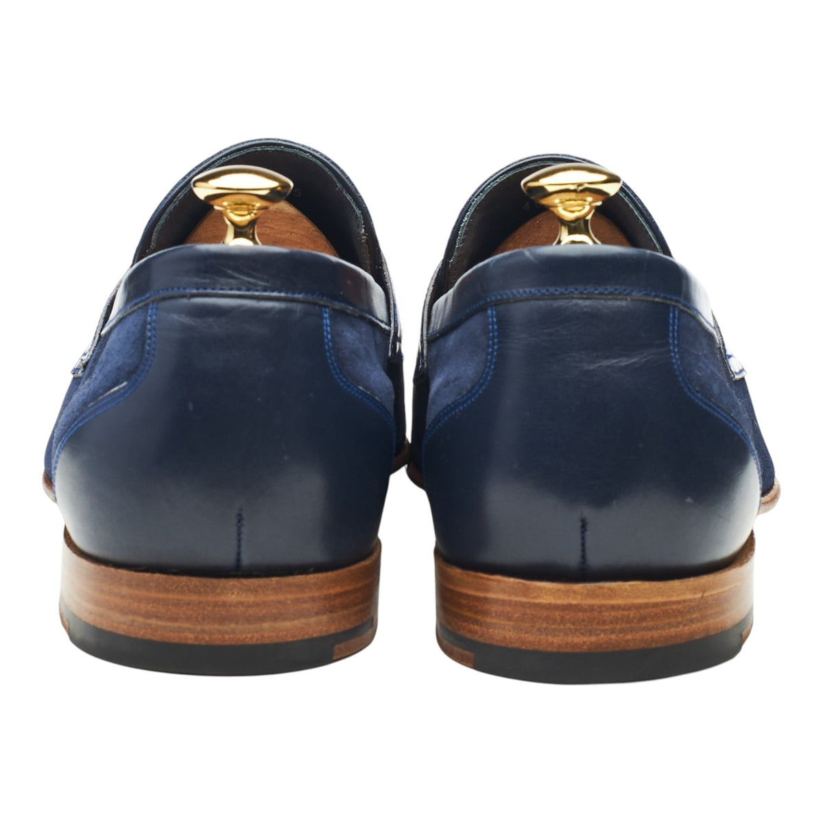 Navy Blue Suede Loafers UK 11 G