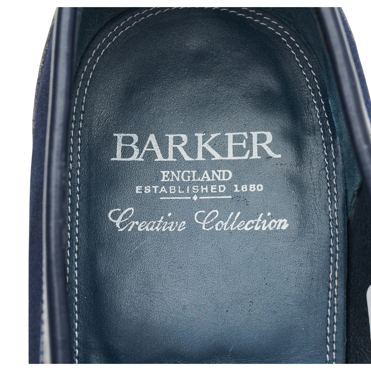 Navy Blue Suede Loafers UK 11 G