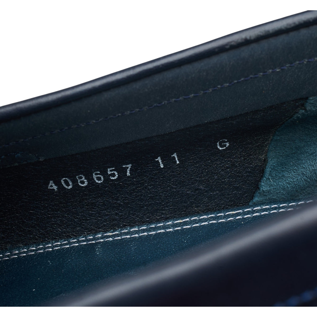 Navy Blue Suede Loafers UK 11 G