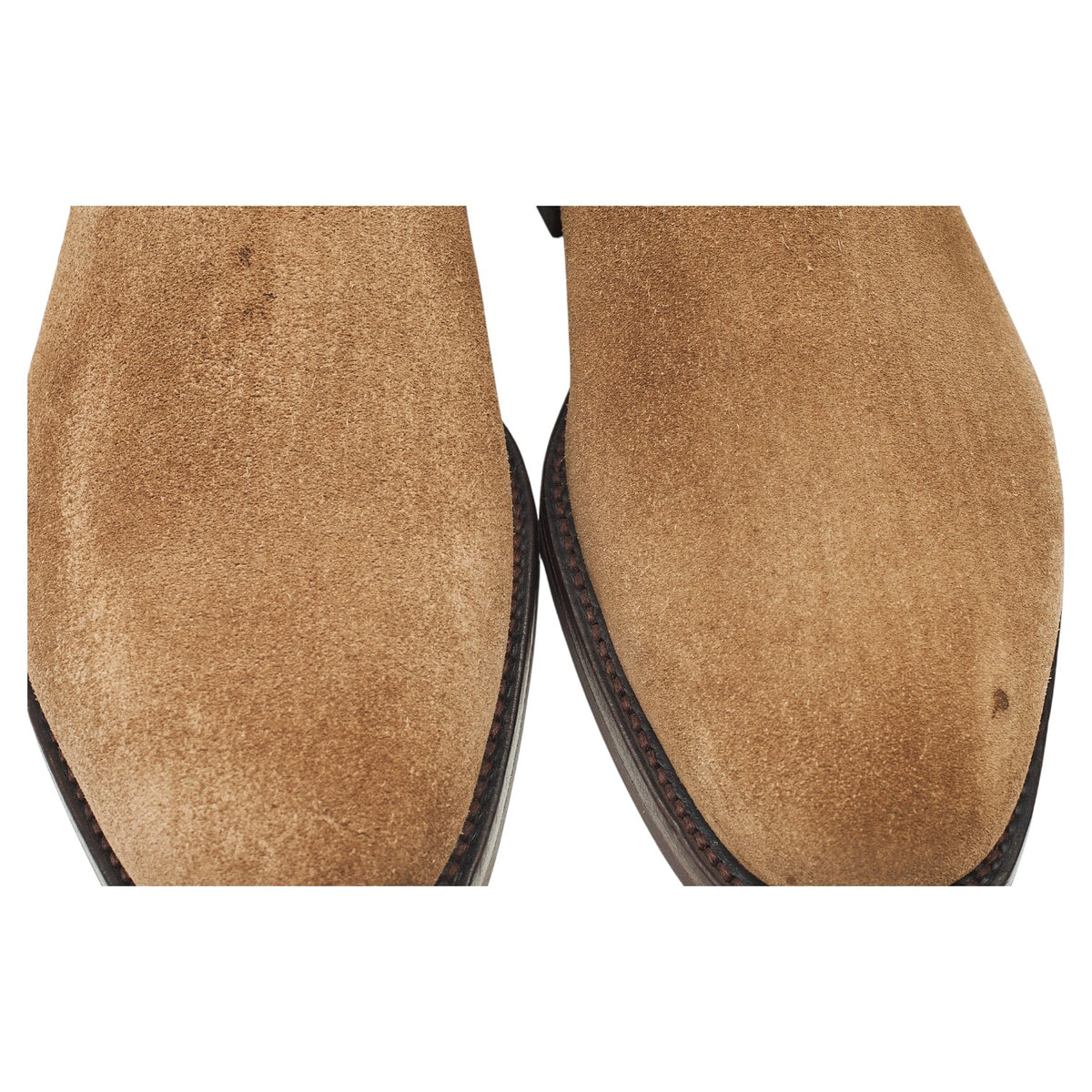1880 'Emsworth' Flint Brown Suede Chelsea Boots UK 8 F