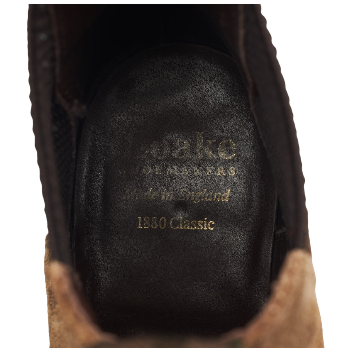 1880 'Emsworth' Flint Brown Suede Chelsea Boots UK 8 F
