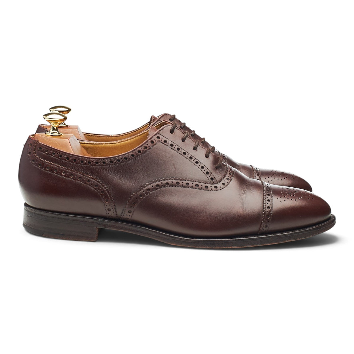 Gordon Scott 'Plymouth' Brown Leather Oxford Brogues UK 9 F