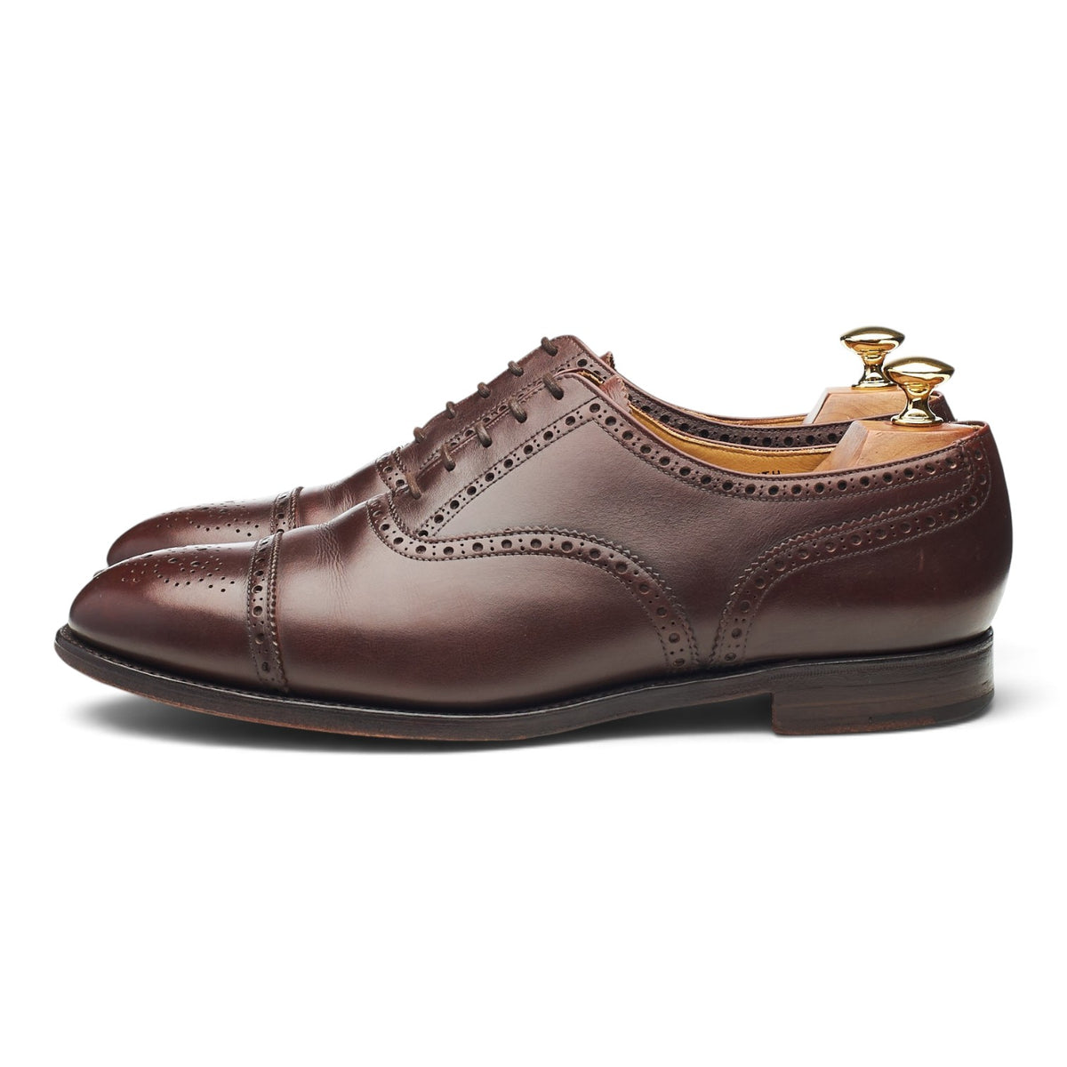 Gordon Scott 'Plymouth' Brown Leather Oxford Brogues UK 9 F