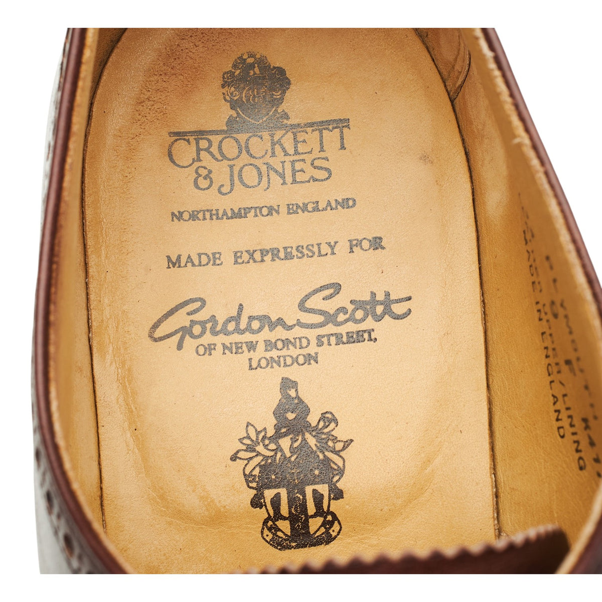 Gordon Scott 'Plymouth' Brown Leather Oxford Brogues UK 9 F