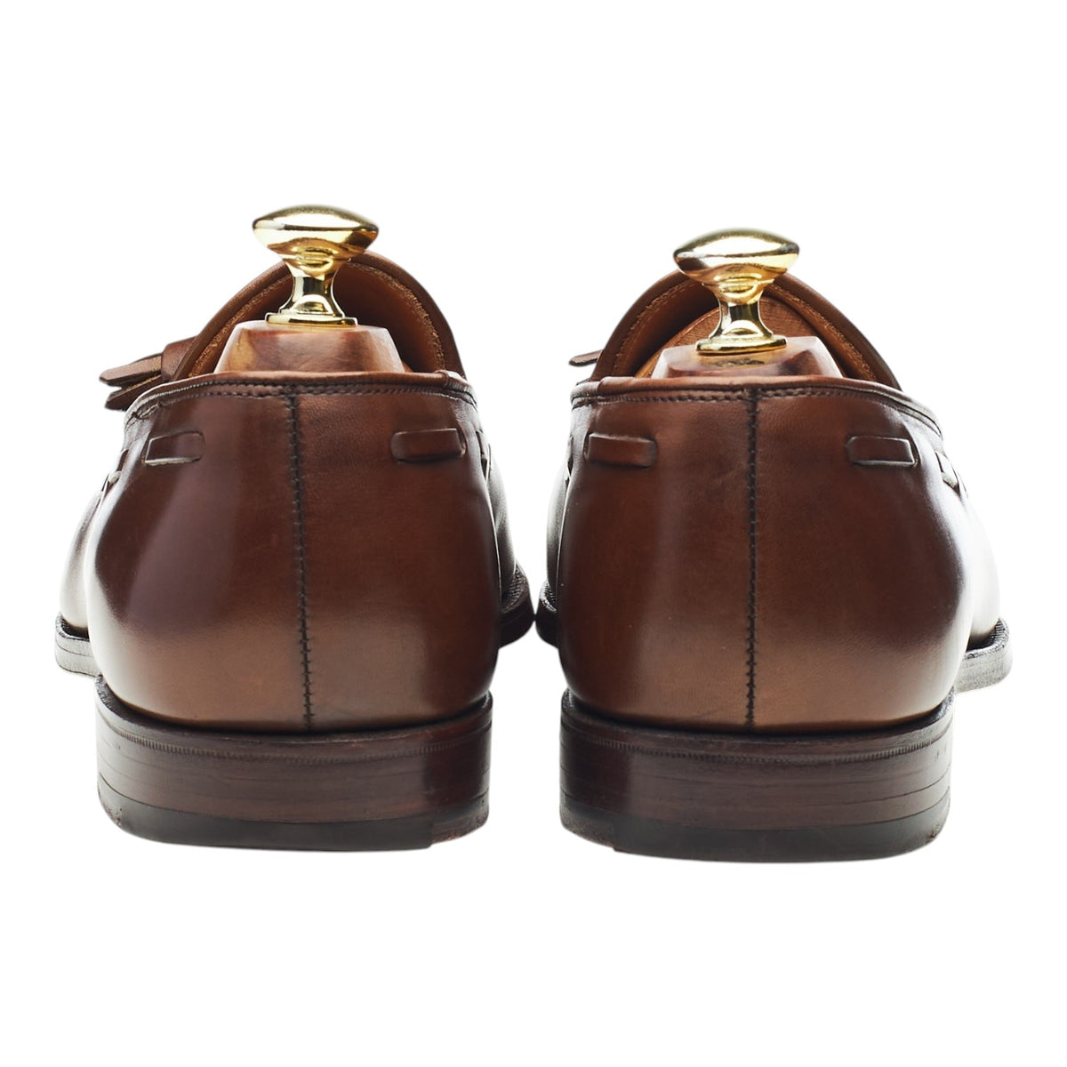 'Cavendish 2' Brown Leather Tassel Loafers UK 7.5 E