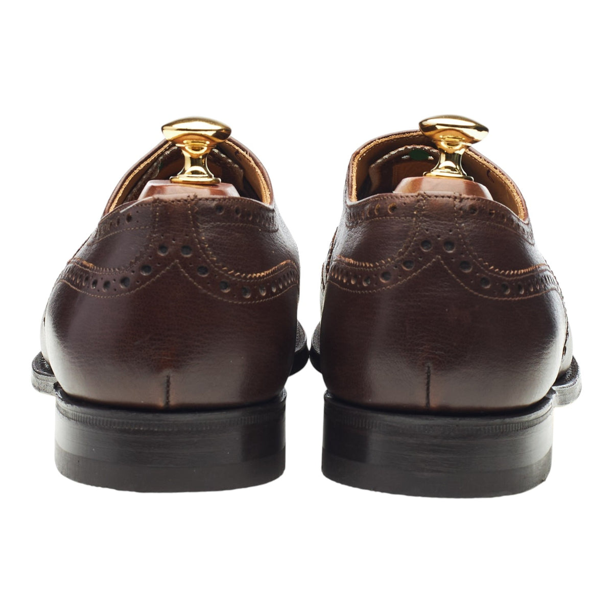 'Nene' Dark Brown Leather Oxford Brogues UK 9.5 F