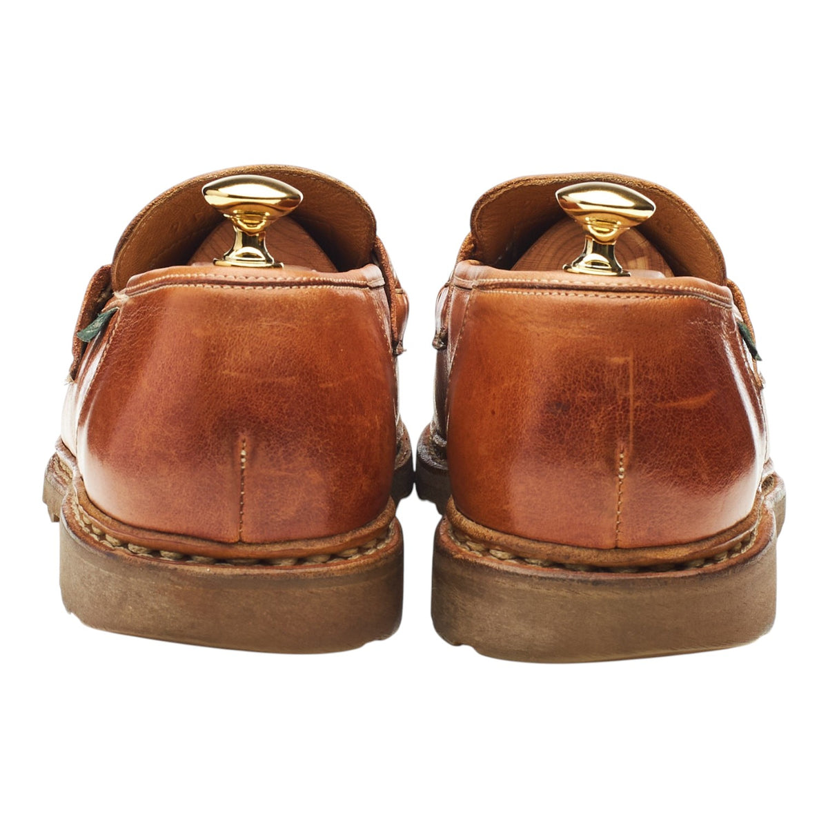 'Reims' Tan Brown Leather Loafers UK 7 F