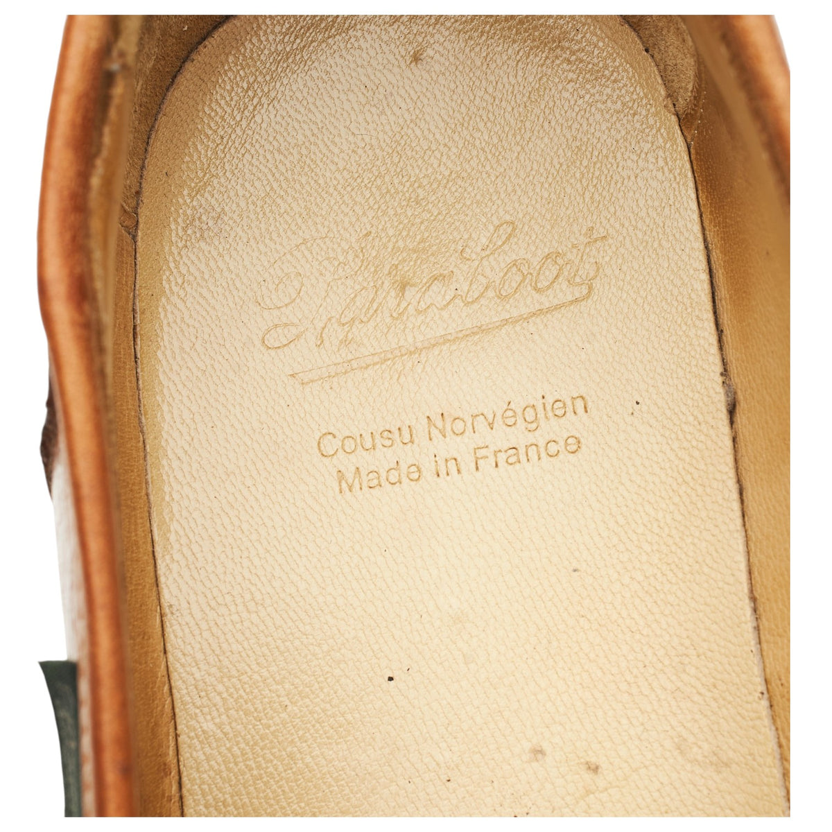 'Reims' Tan Brown Leather Loafers UK 7 F