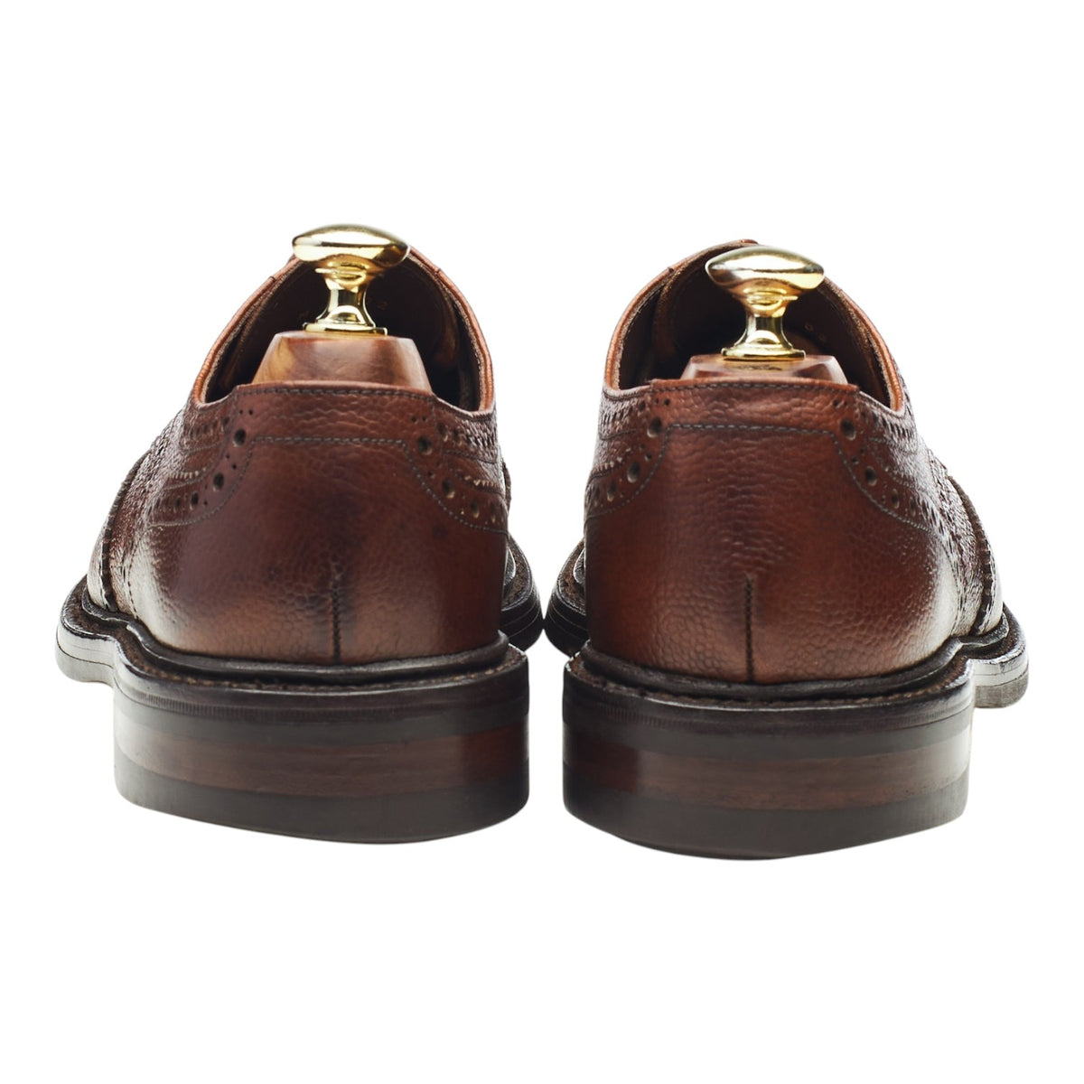 1880 'Badminton 2' Brown Grain Leather Derby Brogues UK 7 G