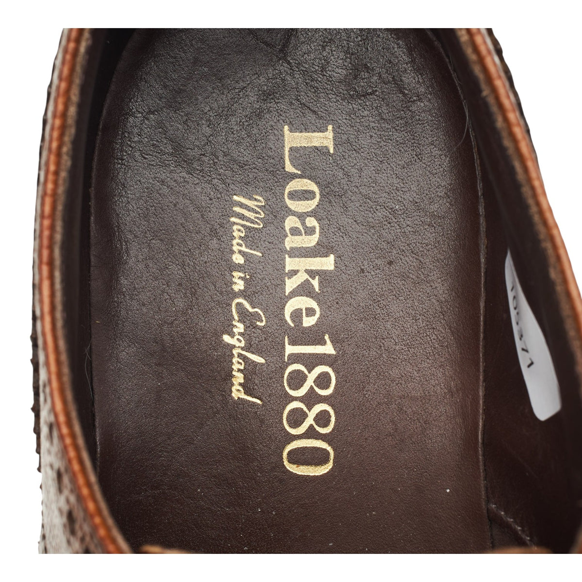 1880 'Badminton 2' Brown Grain Leather Derby Brogues UK 7 G