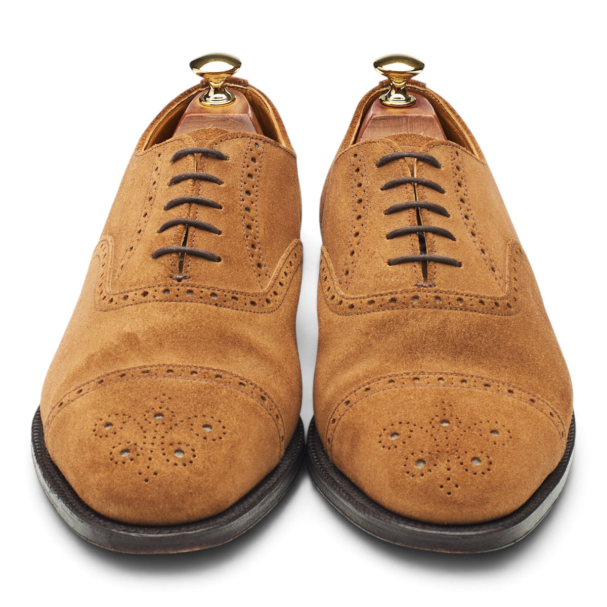 Sand Brown Suede Oxford Brogues UK 9.5 F