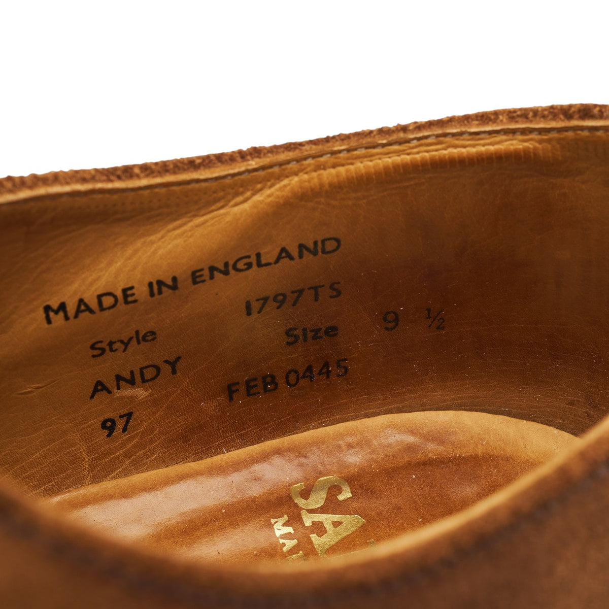 Sand Brown Suede Oxford Brogues UK 9.5 F