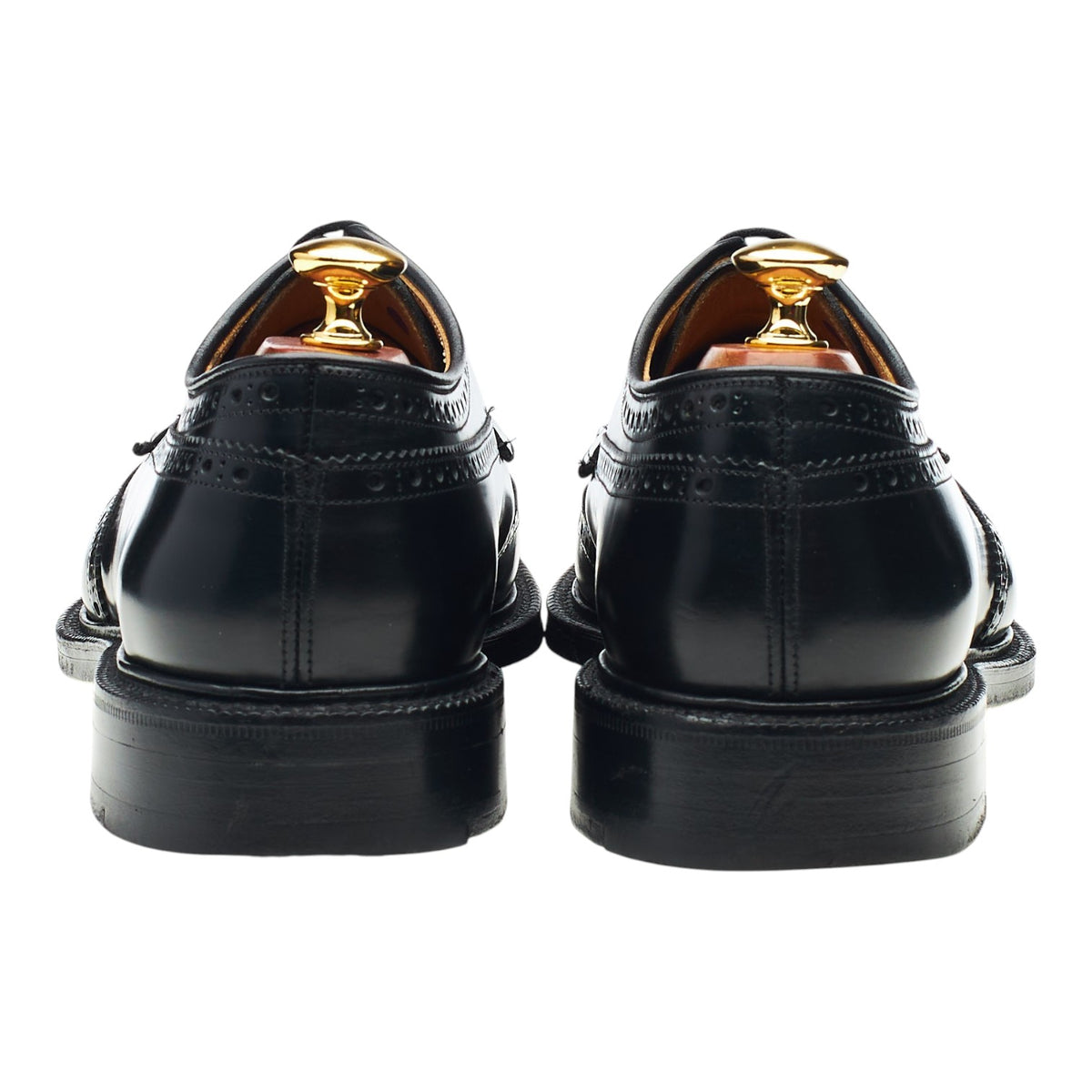 'Grafton' Black Leather Derby Brogues UK 8 G