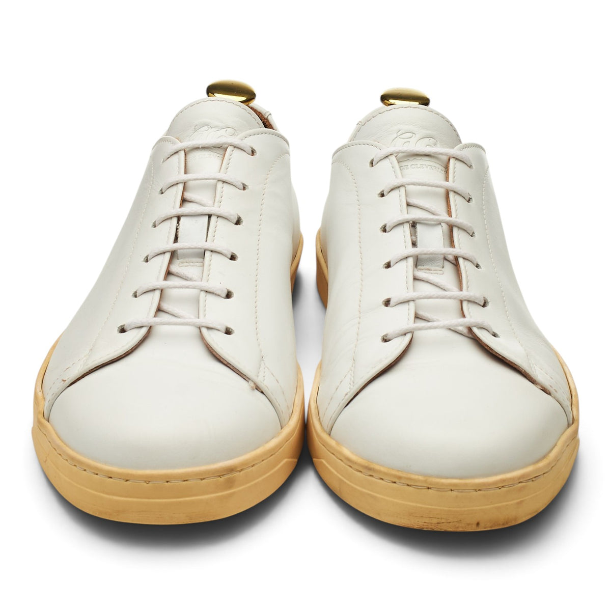 'Jack' White Leather Sneakers UK 7