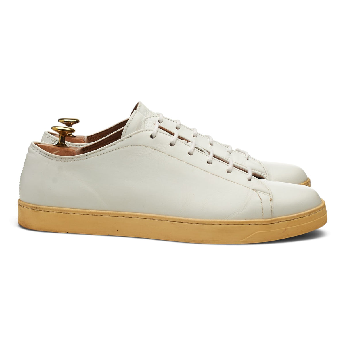 'Jack' White Leather Sneakers UK 7