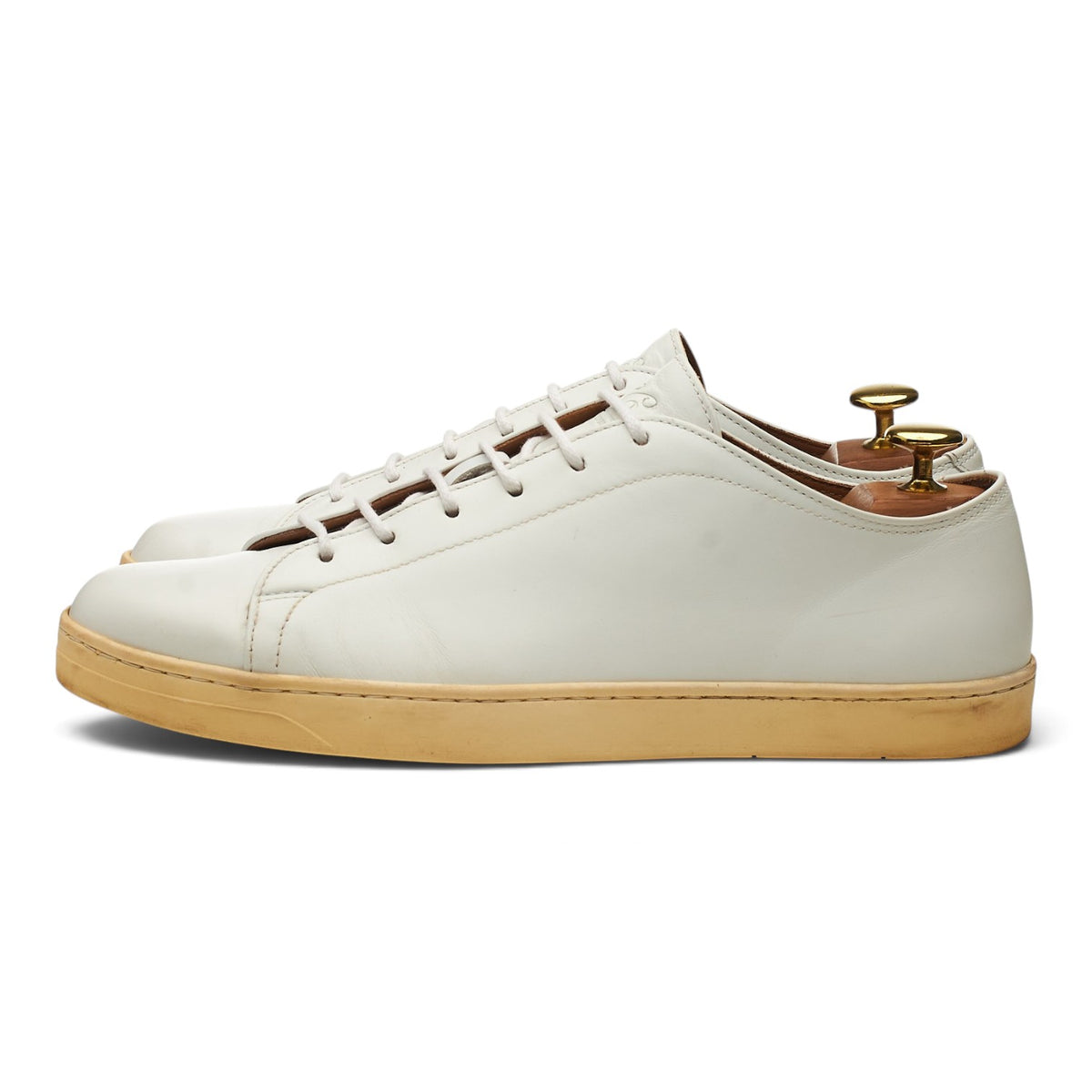 'Jack' White Leather Sneakers UK 7