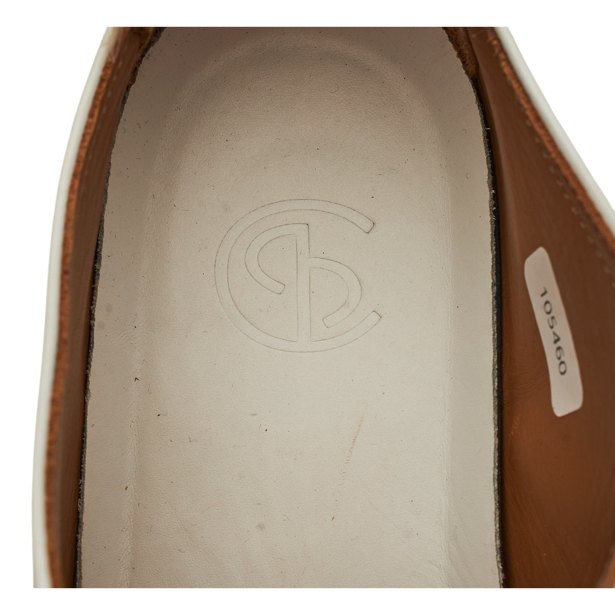 'Jack' White Leather Sneakers UK 7