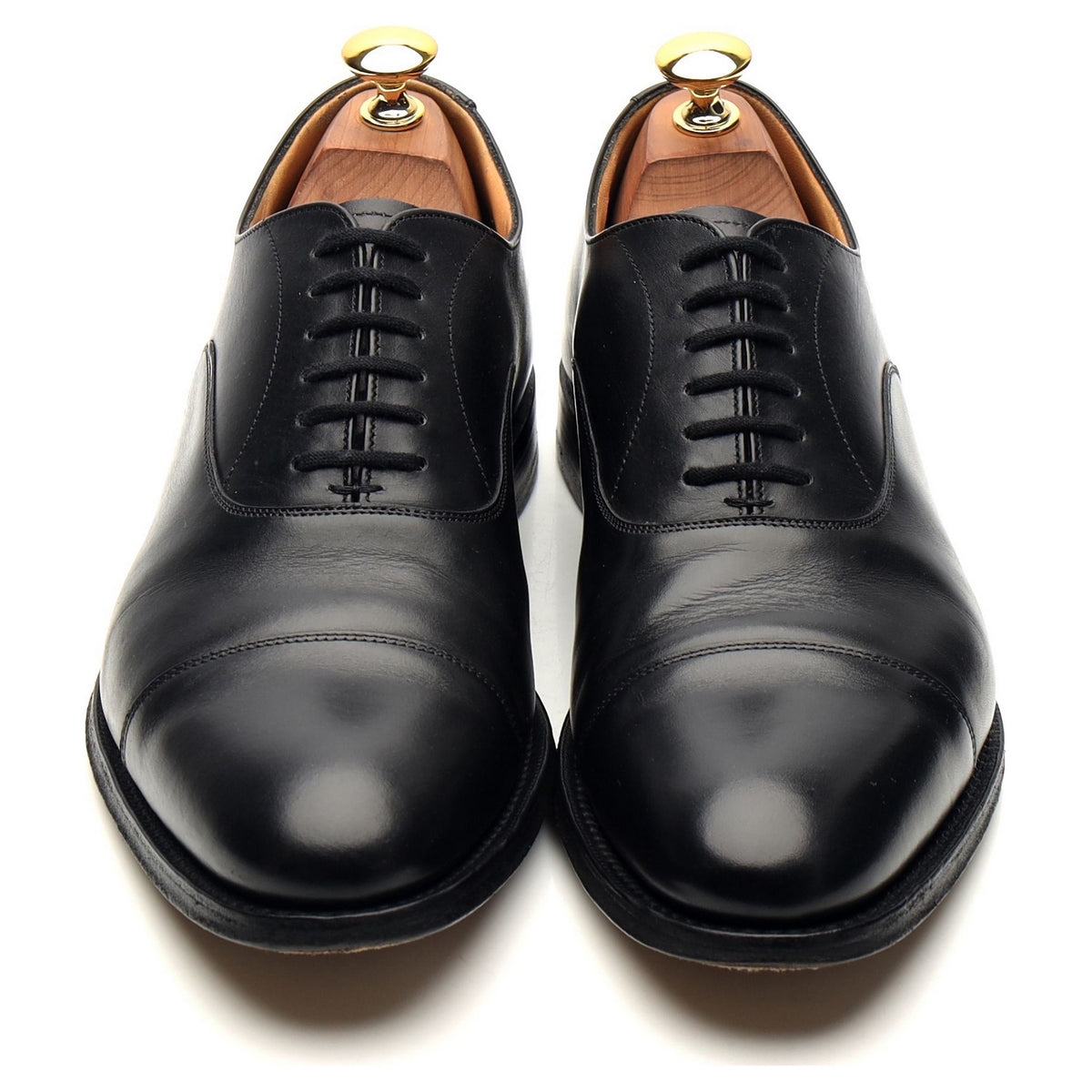 &#39;Dubai&#39; Black Leather Oxford UK 6.5 F