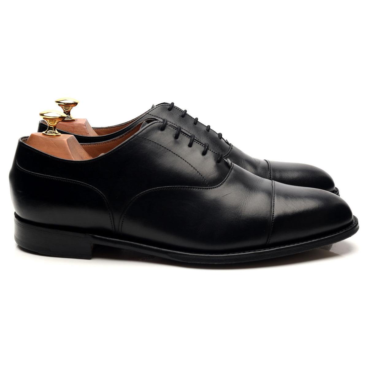 &#39;Harrington&#39; Black Leather Oxford UK 9 G