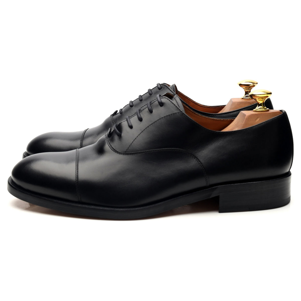 &#39;Leven&#39; Black Leather Oxford UK 8.5 G