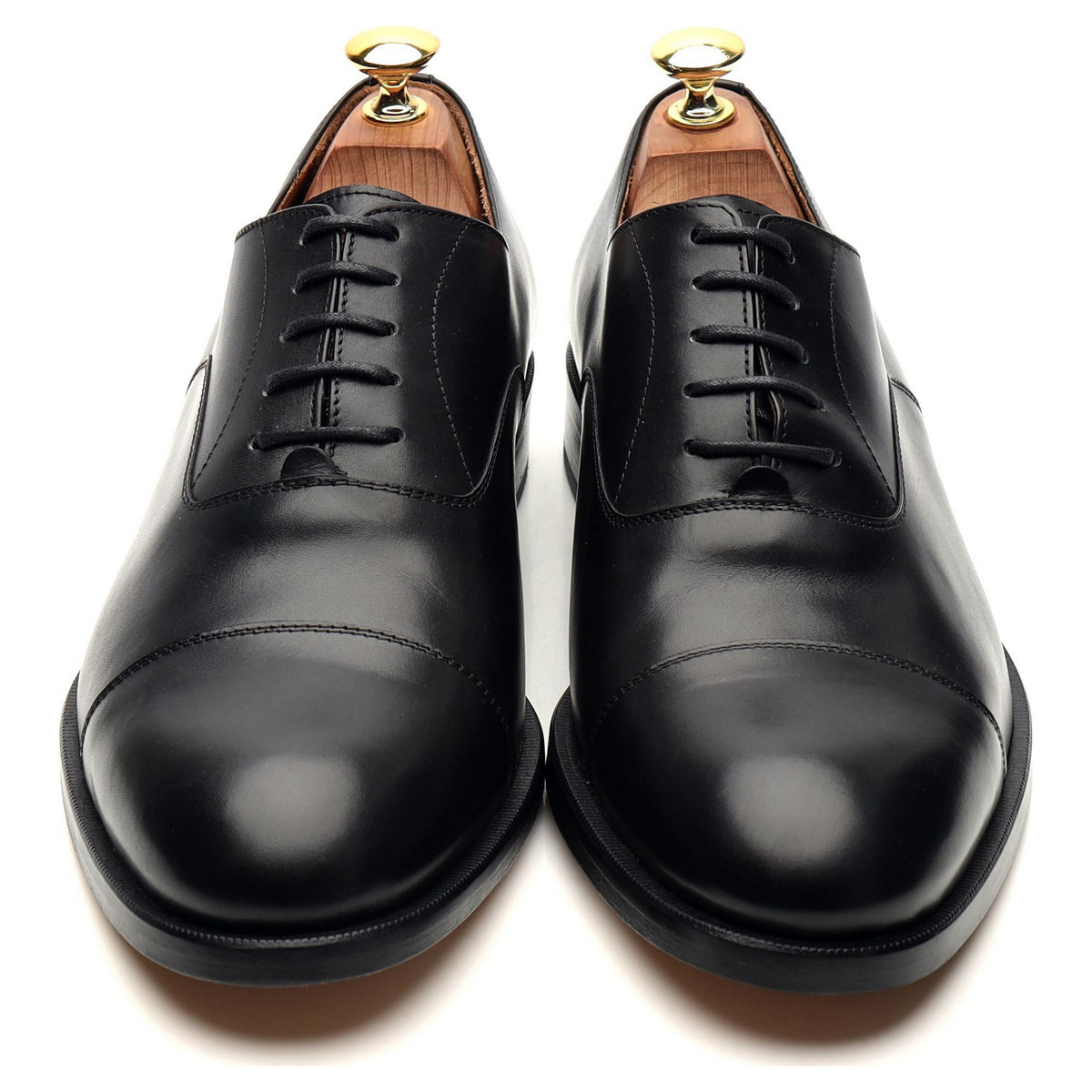 &#39;Leven&#39; Black Leather Oxford UK 8.5 G