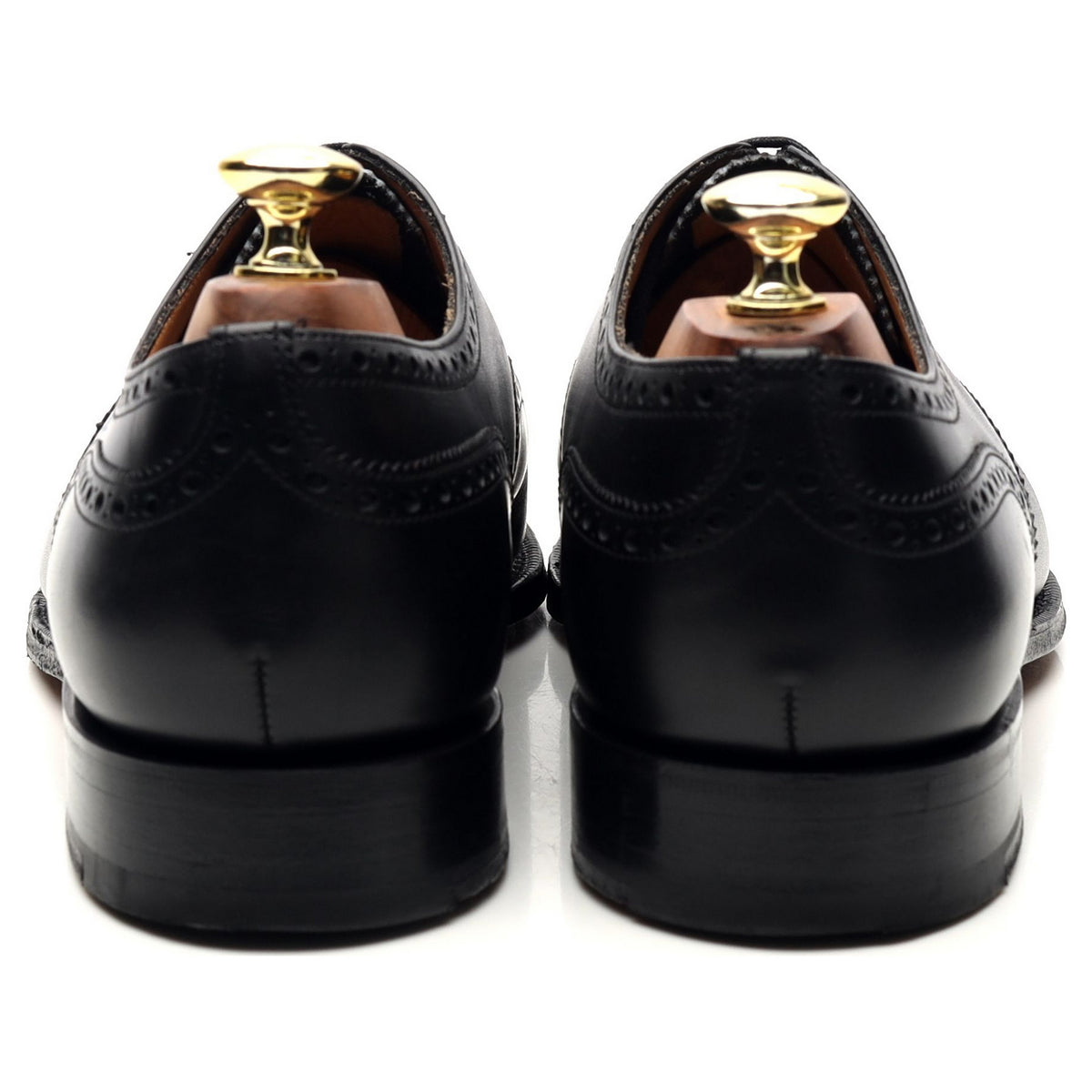 &#39;Diplomat&#39; Black Leather Oxford Brogues UK 7.5 G