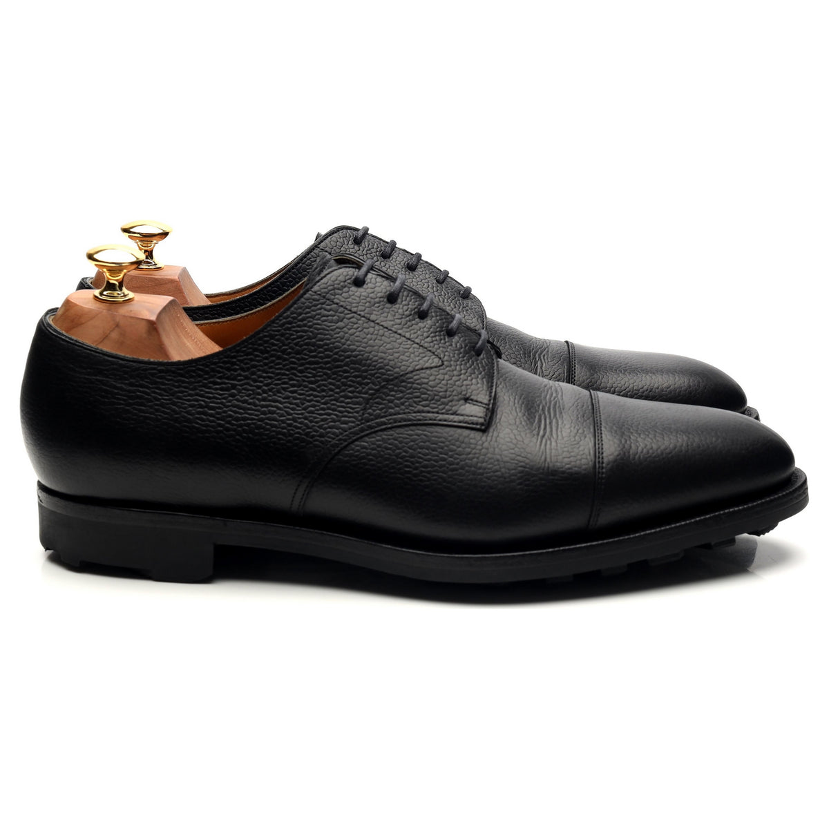 &#39;Froswick&#39; Black Leather Derby UK 10 E