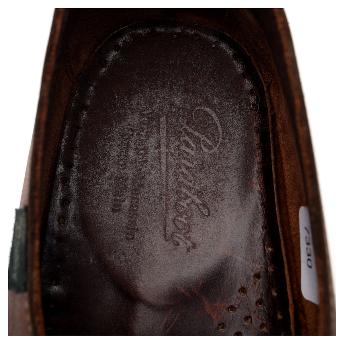 &#39;Barth&#39; Brown Leather Boat Shoes UK 7