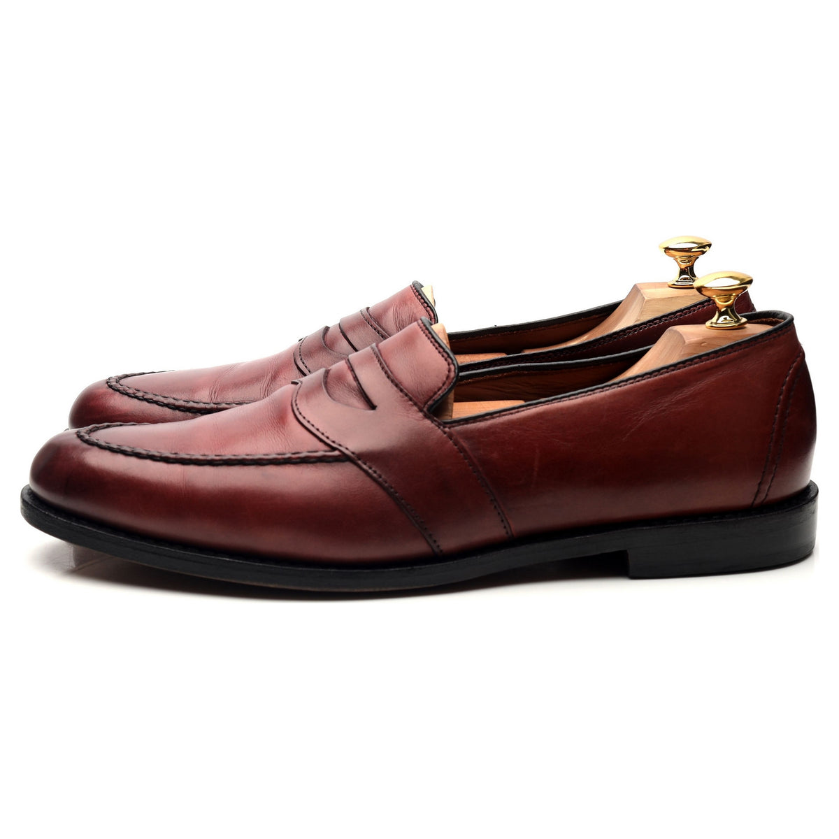 Burgundy Leather Loafers UK 11 US 12