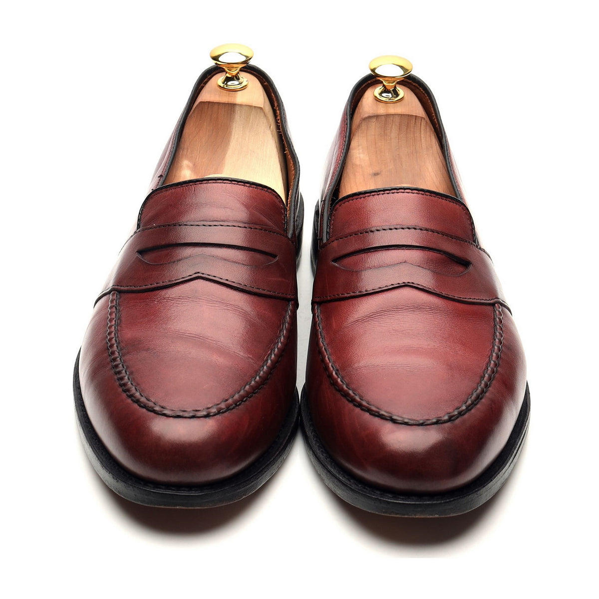 Burgundy Leather Loafers UK 11 US 12