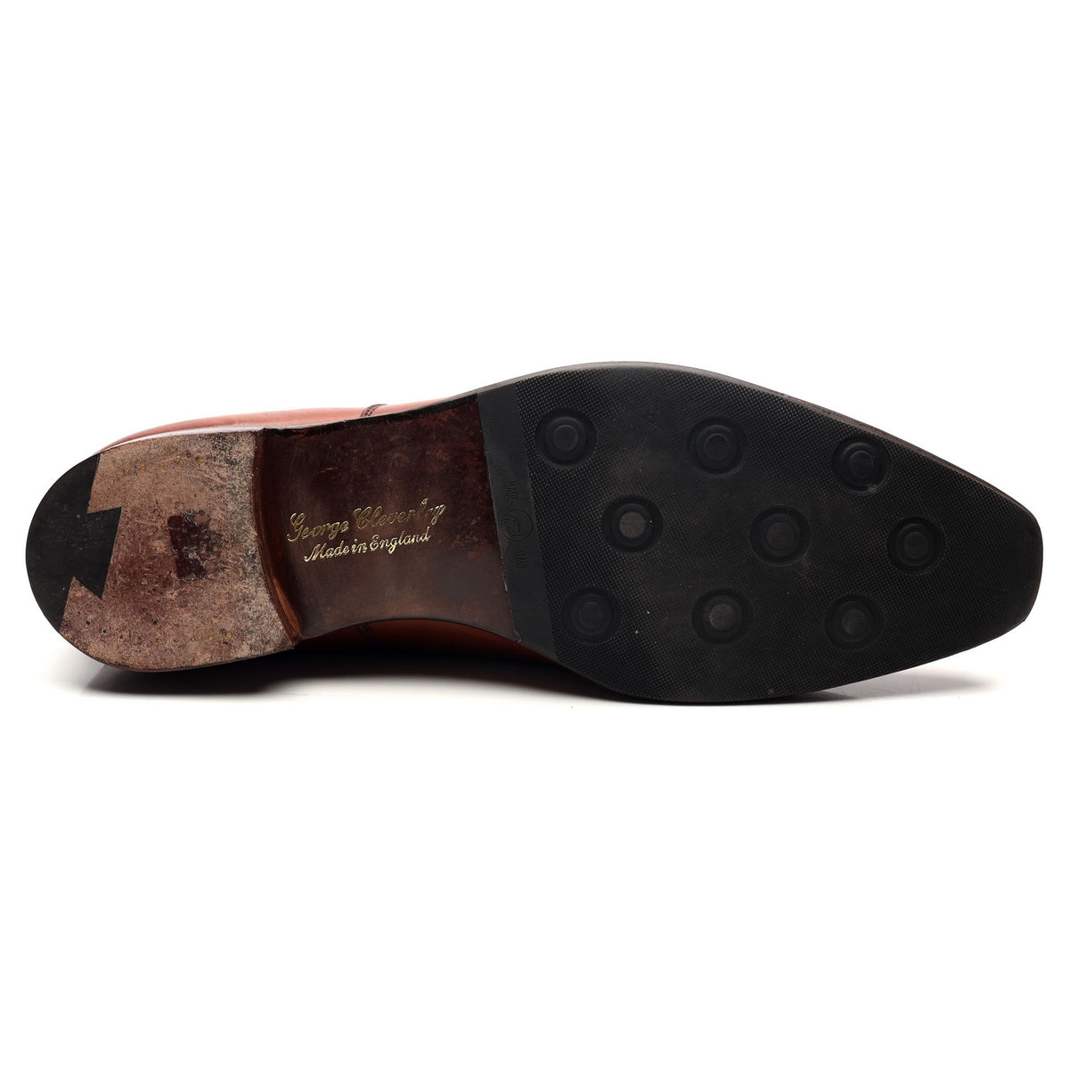 &#39;Charles&#39; Tan Brown Leather Oxford UK 11 E