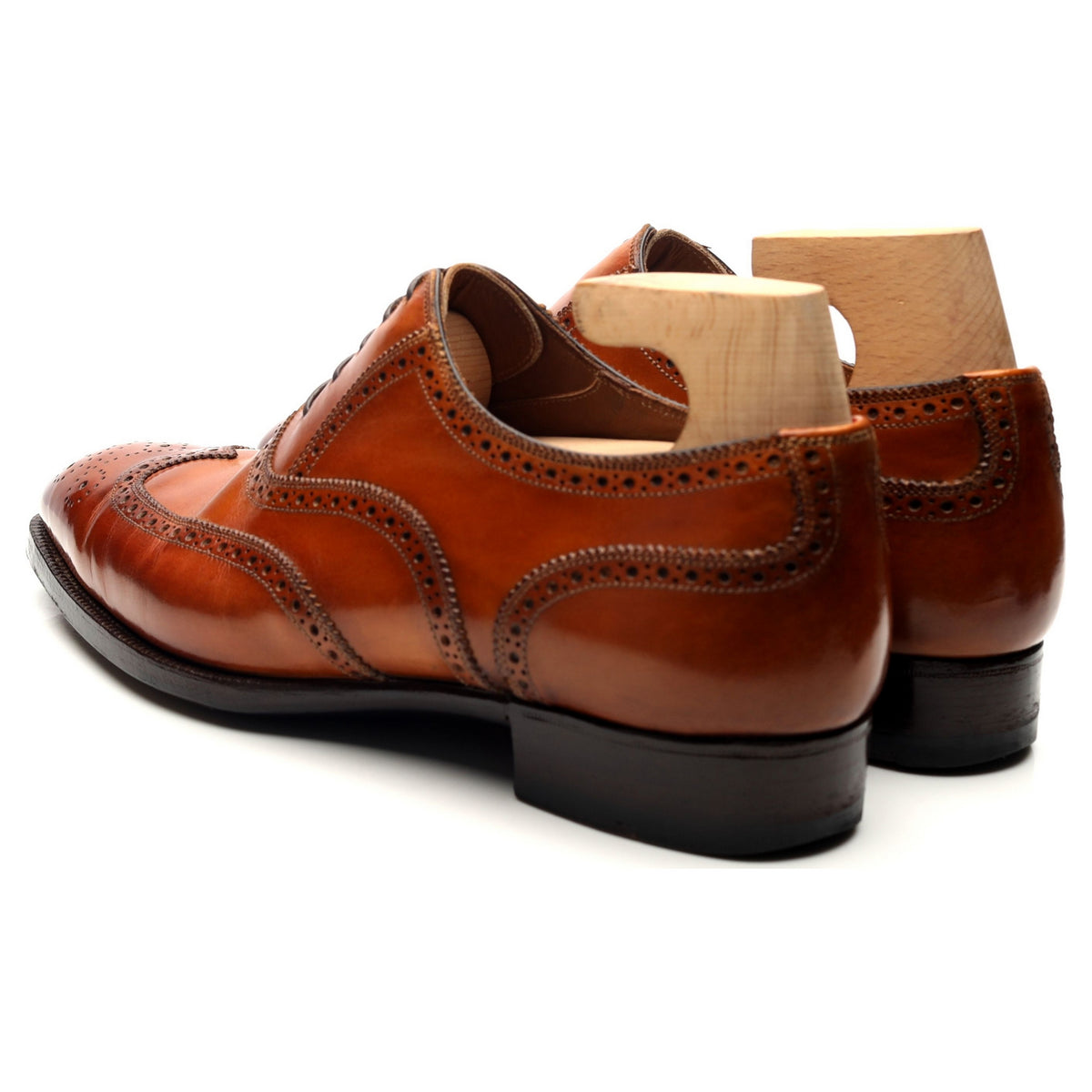 &#39;Titanus&#39; Tan Brown Leather Oxford Brogues UK 7.5 E