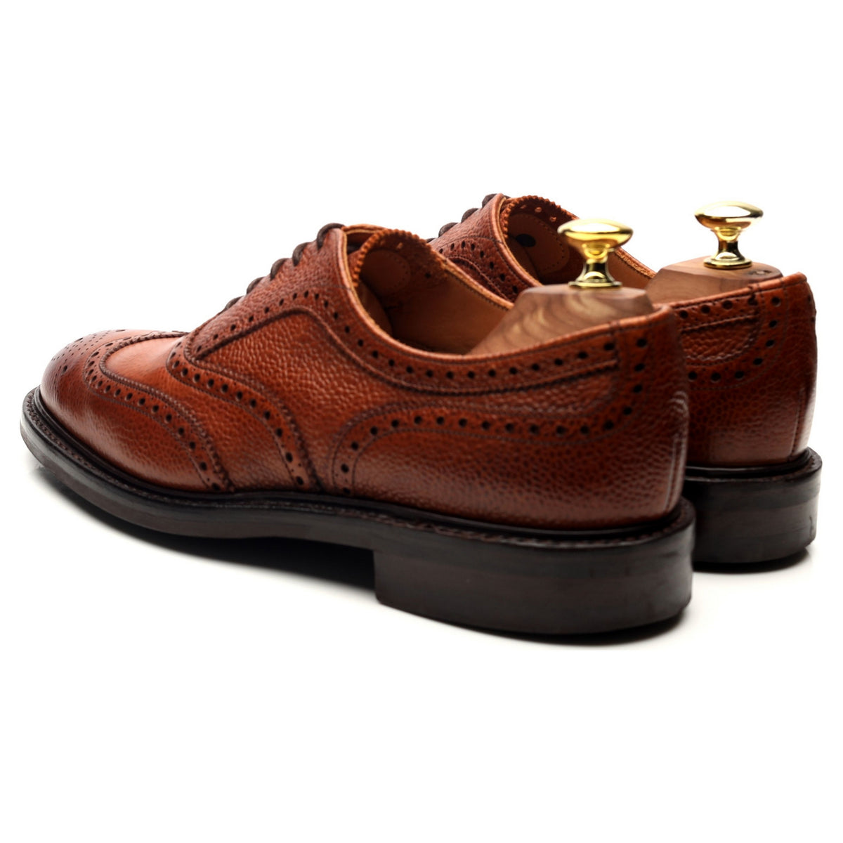 &#39;Hythe ll&#39; Tan Brown Leather Oxford Brogues UK 7 F