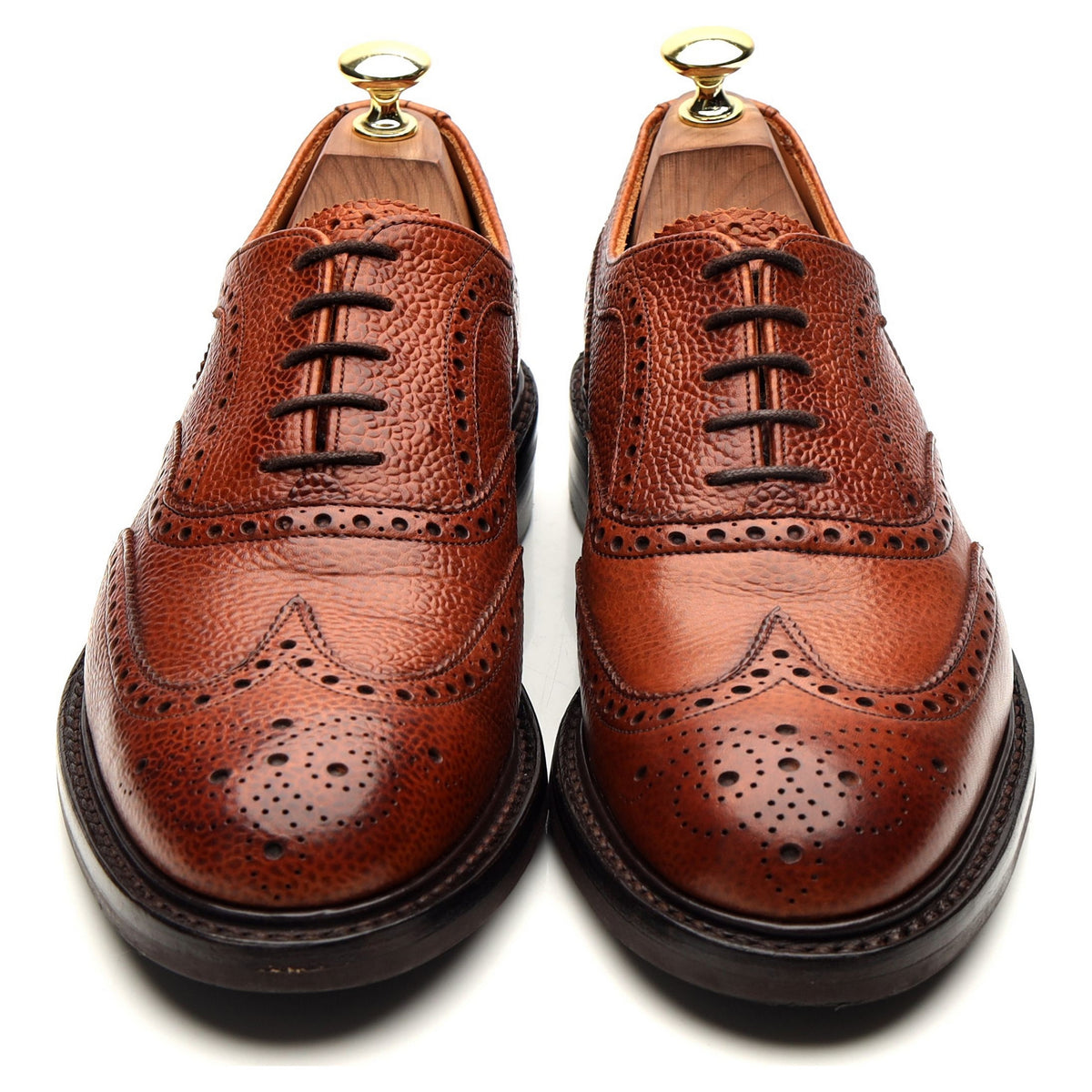 &#39;Hythe ll&#39; Tan Brown Leather Oxford Brogues UK 7 F