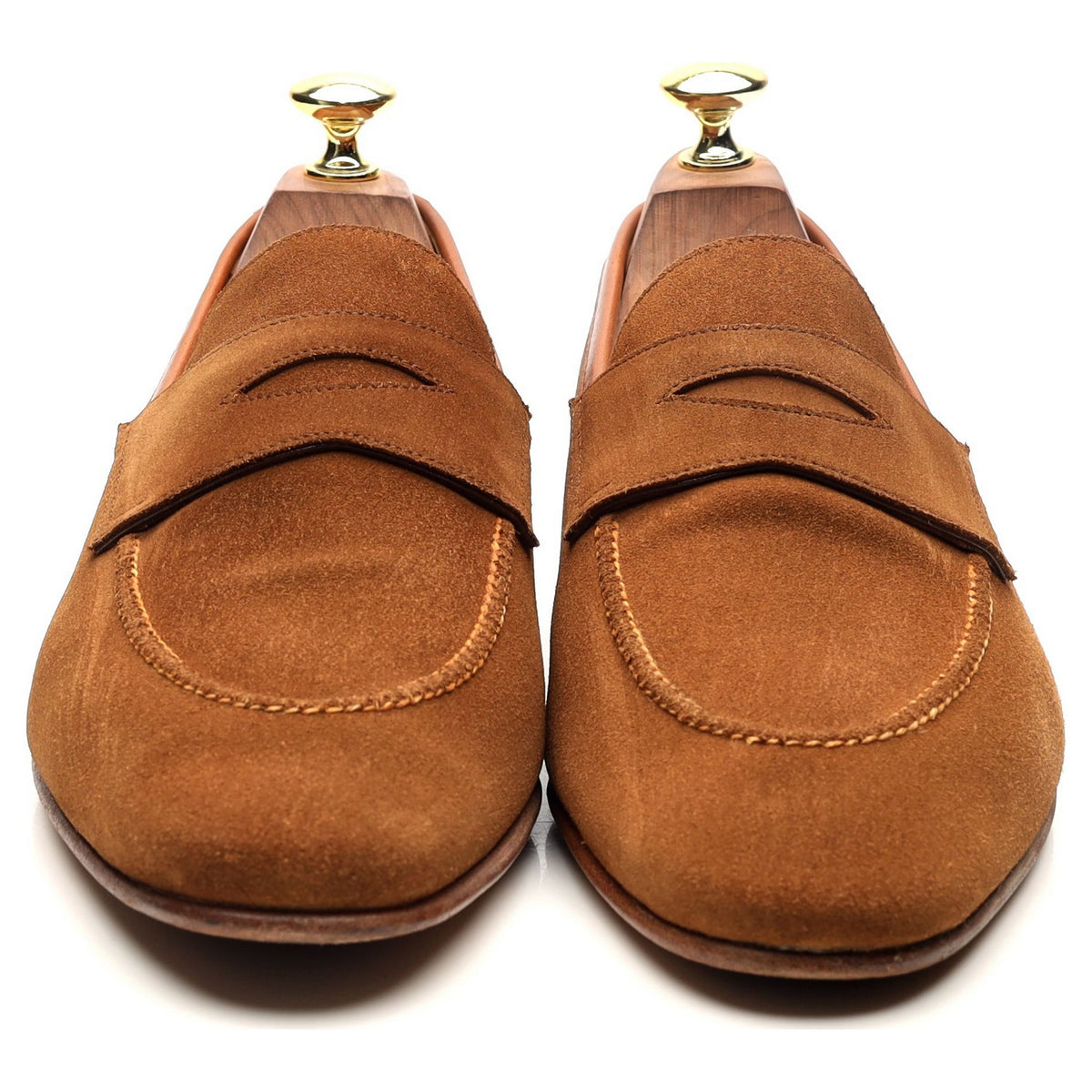 Sand Brown Suede Loafers UK 7.5